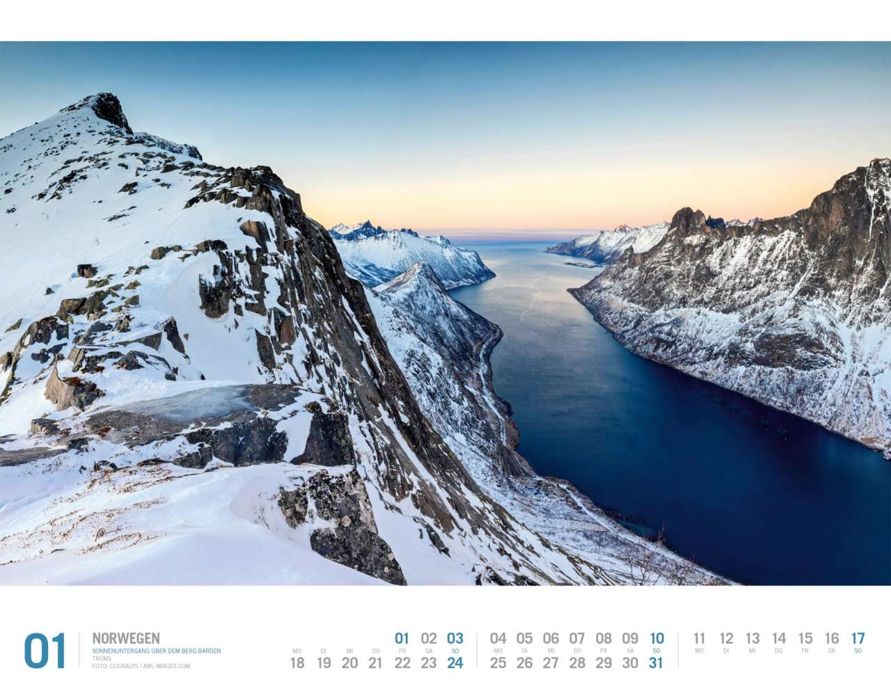 Norwegen - Wandkalender 2027 - 54 x 42 cm - Ackermann Kunstverlag