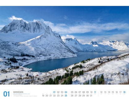 Norwegen - Wandkalender 2026 - 54 x 42 cm - Ackermann Kunstverlag