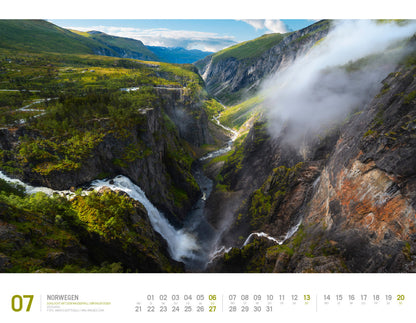 Norwegen - Wandkalender 2025 - 54 x 42 cm - Ackermann Kunstverlag