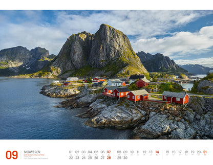 Norwegen - Wandkalender 2025 - 54 x 42 cm - Ackermann Kunstverlag