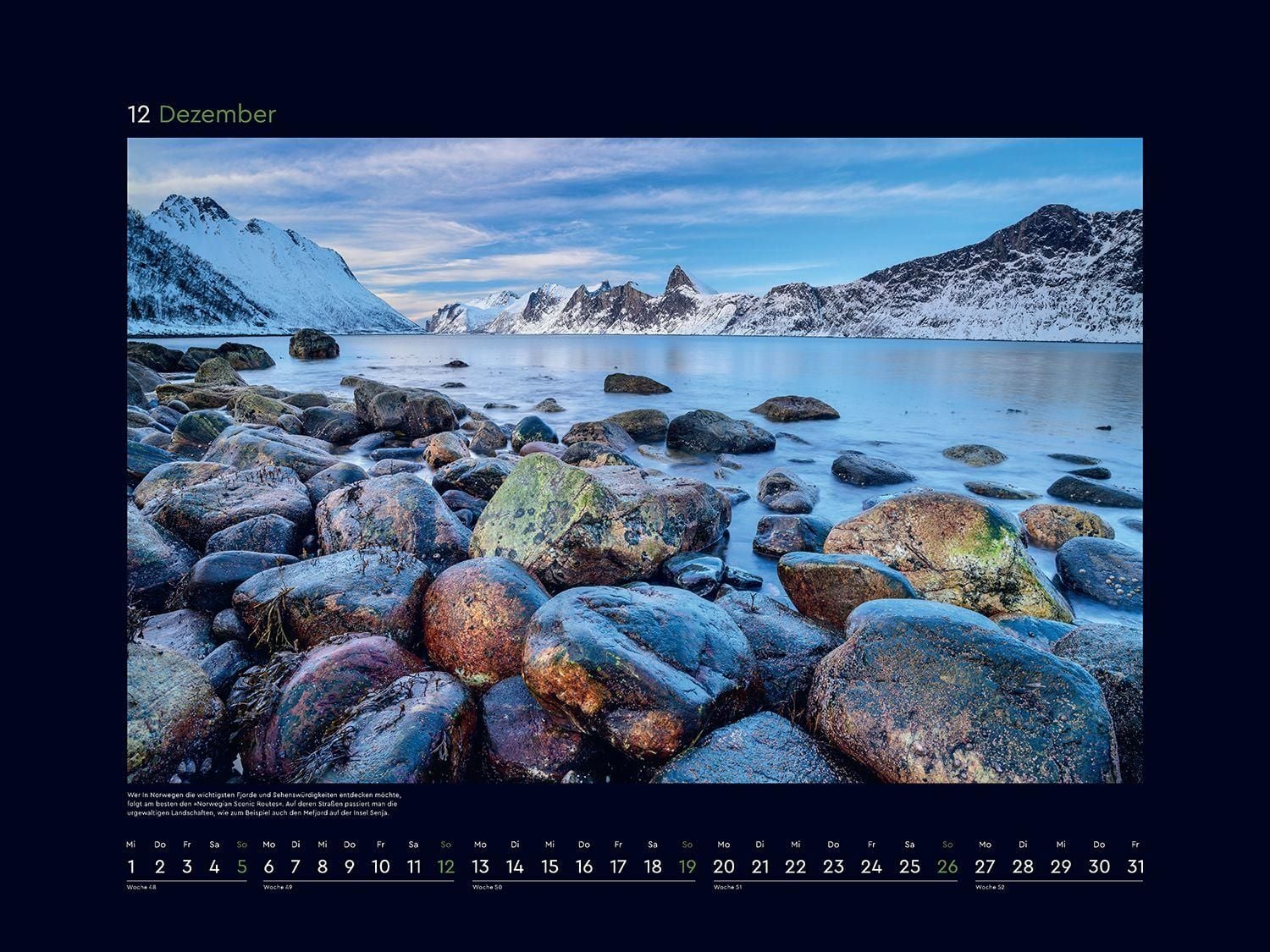 Norwegen - Wandkalender 2027 - 60 x 45 cm - Kunth Verlag