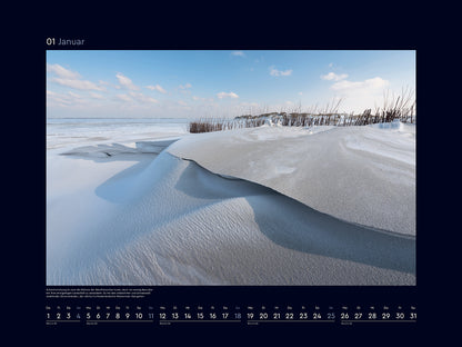 Wilde Nordsee - Wandkalender 2026 - 60 x 45 cm - Kunth Verlag