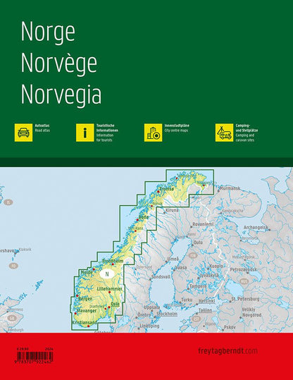 Norwegen Autoatlas 1:250.000 - 1:400.000