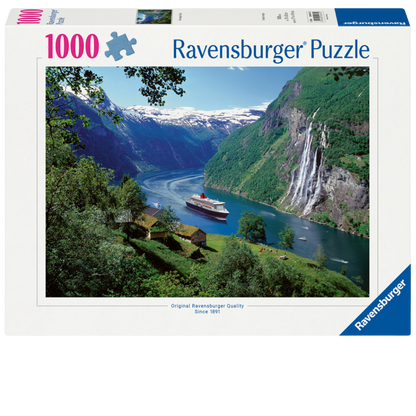 Norwegischer Fjord - 1000 Teile Puzzle