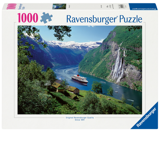 Norwegischer Fjord - 1000 Teile Puzzle