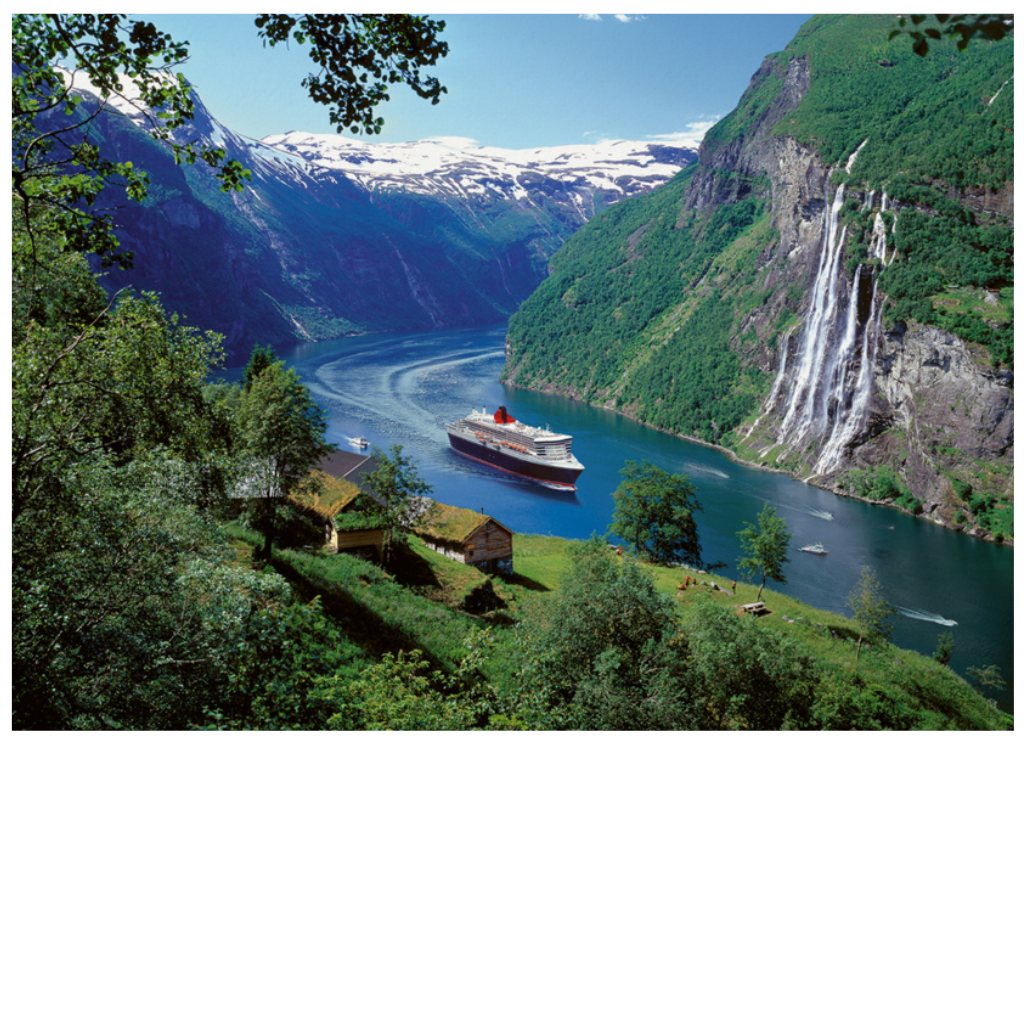 Norwegischer Fjord - 1000 Teile Puzzle