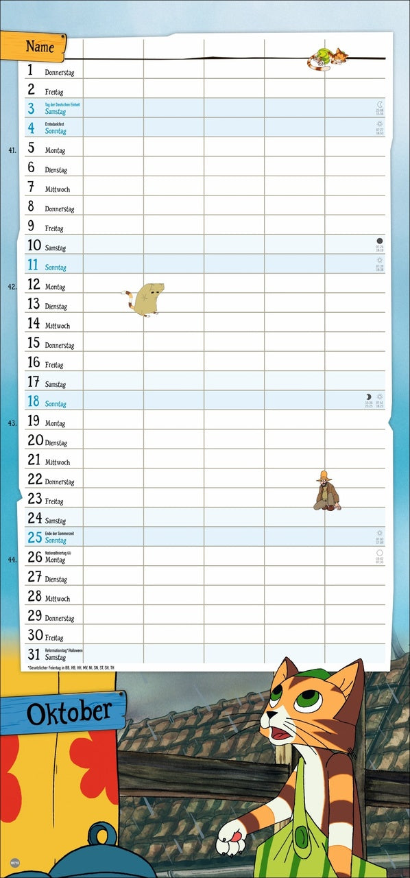 Pettersson and Findus - Calendar 2025 - 42 x 30 cm - DuMont Verlag