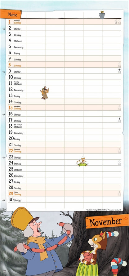 Pettersson and Findus - Calendar 2025 - 42 x 30 cm - DuMont Verlag