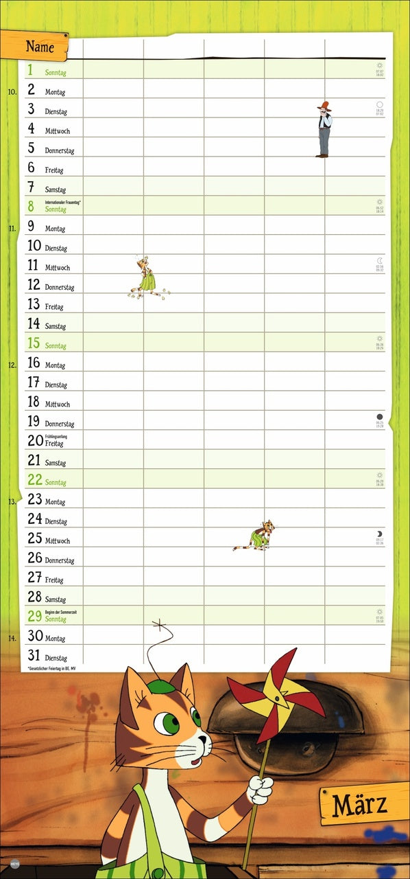 Pettersson and Findus - Calendar 2025 - 42 x 30 cm - DuMont Verlag