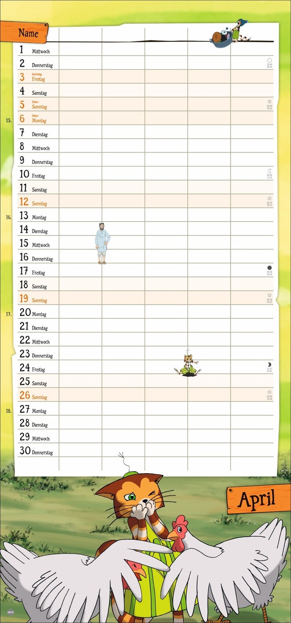 Pettersson and Findus - Calendar 2025 - 42 x 30 cm - DuMont Verlag