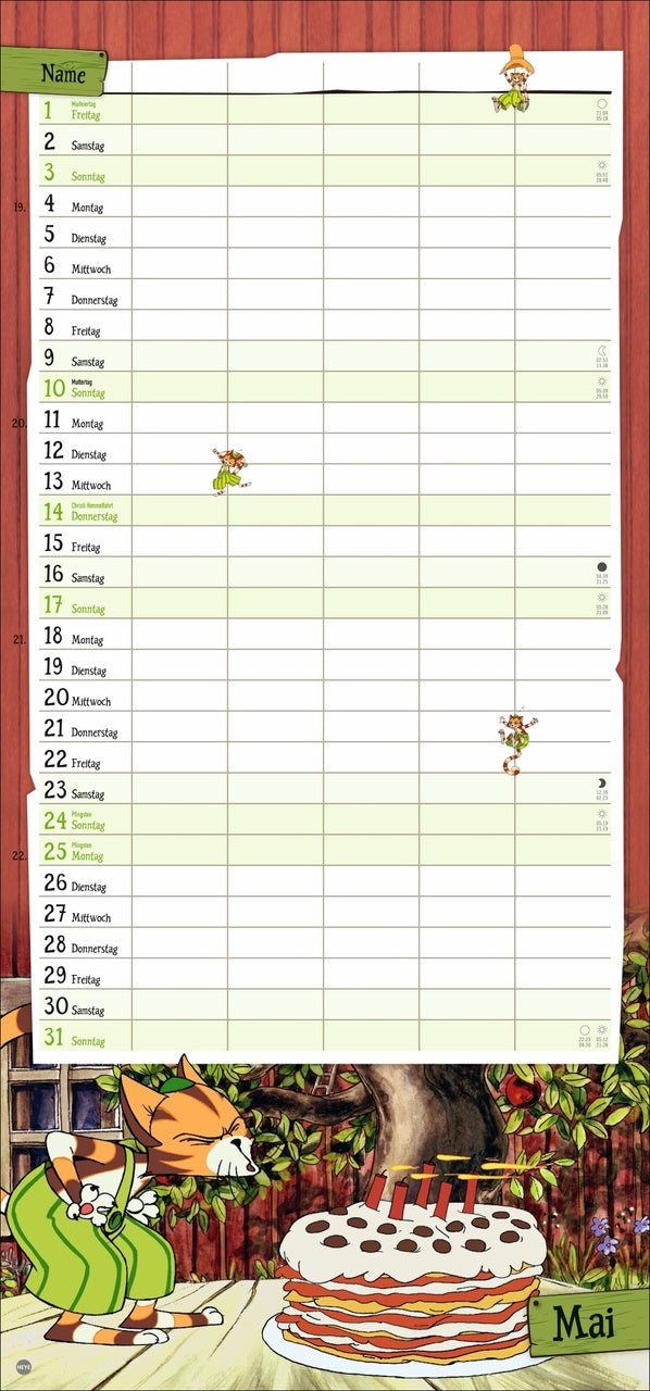 Pettersson and Findus - Calendar 2025 - 42 x 30 cm - DuMont Verlag