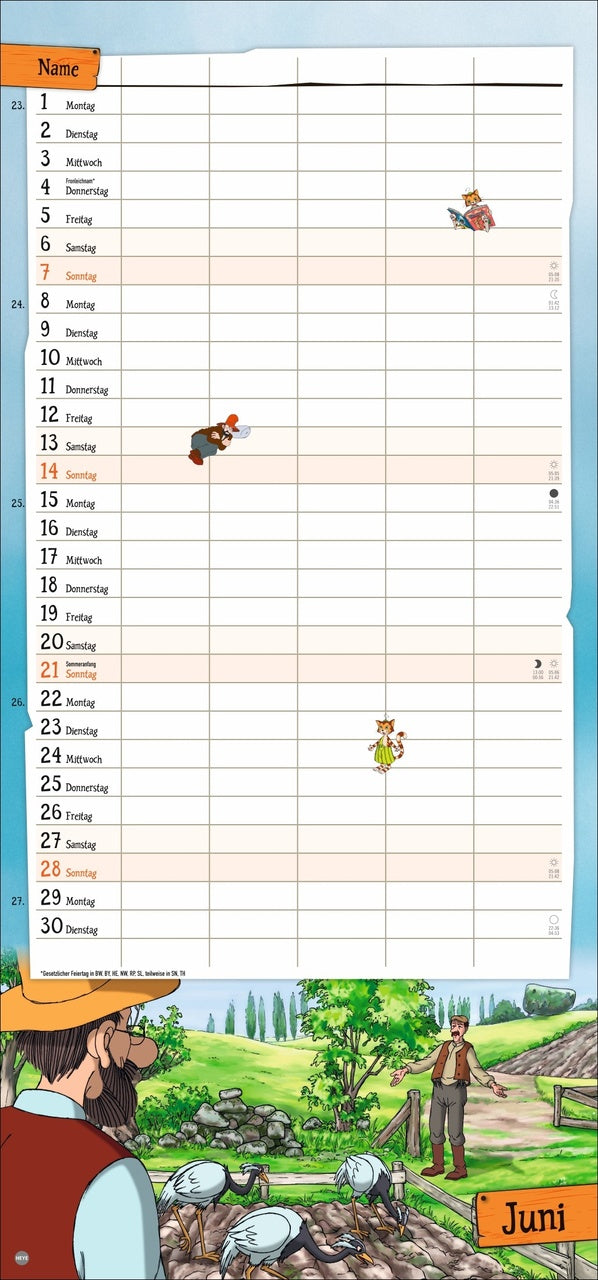 Pettersson and Findus - Calendar 2025 - 42 x 30 cm - DuMont Verlag