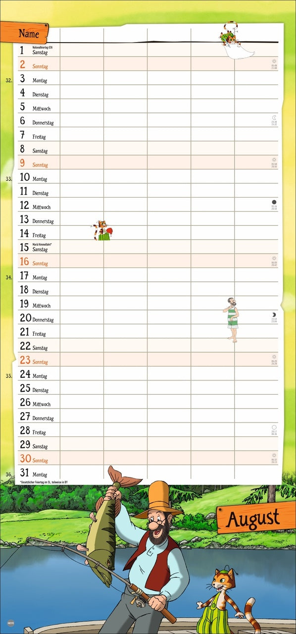 Pettersson and Findus - Calendar 2025 - 42 x 30 cm - DuMont Verlag