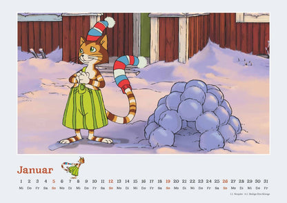 Pettersson und Findus - Kalender 2025 - 42 x 30 cm - DuMont Verlag