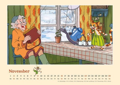 Pettersson und Findus - Kalender 2025 - 42 x 30 cm - DuMont Verlag