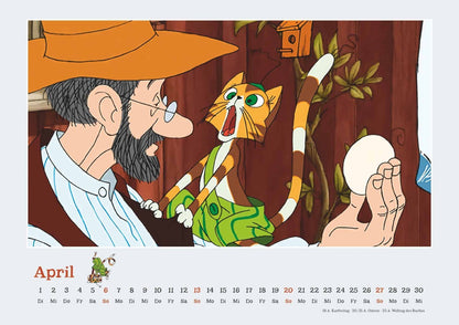 Pettersson und Findus - Kalender 2025 - 42 x 30 cm - DuMont Verlag