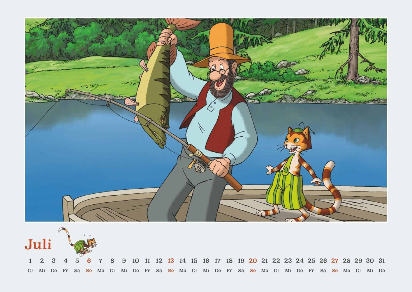 Pettersson und Findus - Kalender 2025 - 42 x 30 cm - DuMont Verlag