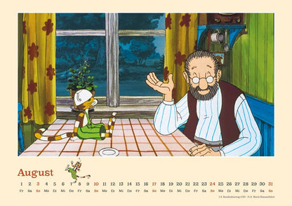 Pettersson und Findus - Kalender 2025 - 42 x 30 cm - DuMont Verlag