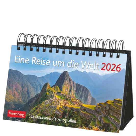Eine Reise um die Welt - Premium-Tisch-Kalender 2026