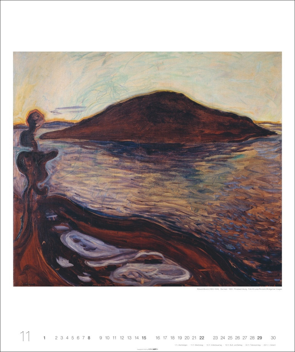 Edvard Munch - Wall Calendar 2026 - 55 x 46 cm - Weingarten Art Publishers