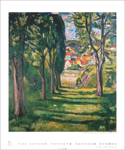 Edvard Munch - Wandkalender 2025 - 55 x 46 cm - Weingarten Kunstverlag