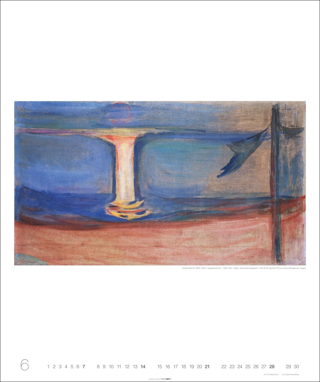 Edvard Munch - Wall Calendar 2026 - 55 x 46 cm - Weingarten Art Publishers