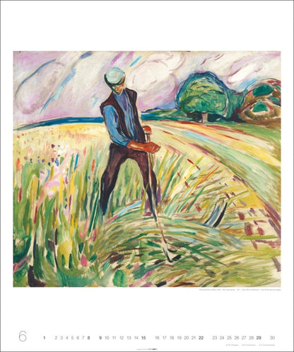 Edvard Munch - Wandkalender 2025 - 55 x 46 cm - Weingarten Kunstverlag