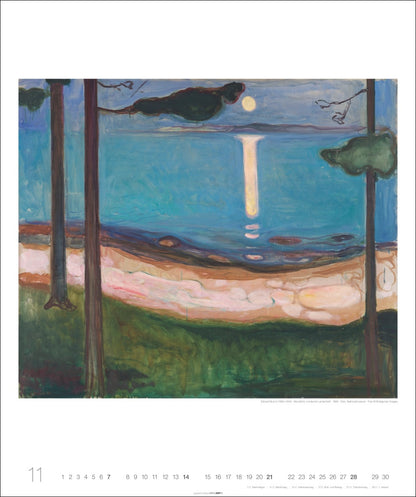 Edvard Munch - Wandkalender 2027 - 55 x 46 cm - Weingarten Kunstverlag