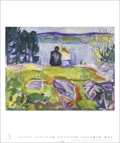 Edvard Munch - Wandkalender 2027 - 55 x 46 cm - Weingarten Kunstverlag