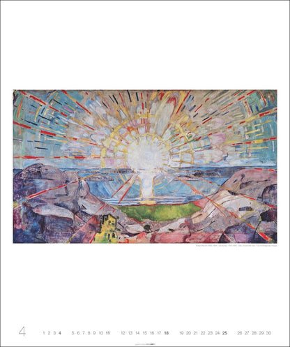 Edvard Munch - Wandkalender 2027 - 55 x 46 cm - Weingarten Kunstverlag