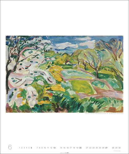 Edvard Munch - Wandkalender 2027 - 55 x 46 cm - Weingarten Kunstverlag