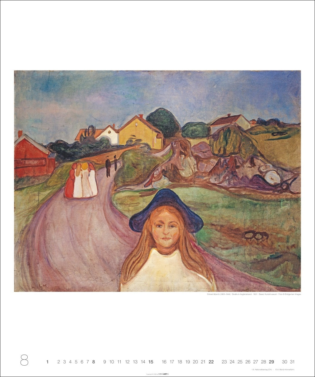 Edvard Munch - Wandkalender 2027 - 55 x 46 cm - Weingarten Kunstverlag