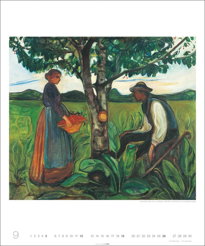Edvard Munch - Wandkalender 2027 - 55 x 46 cm - Weingarten Kunstverlag
