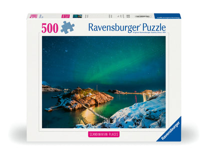 Polarlicht über Troms - Norwegen - 500 Teile Puzzle