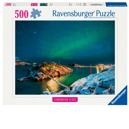 Polarlicht über Troms - Norwegen - 500 Teile Puzzle