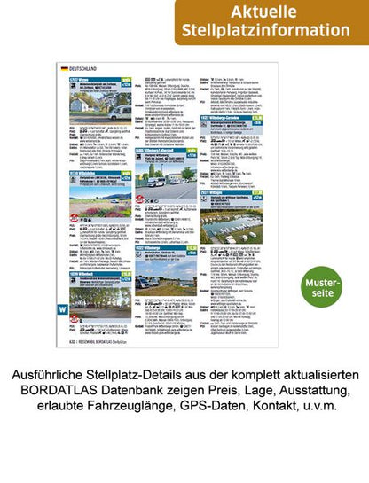 BORDATLAS - Stellplatzführer 2026 -  Deutschland - Europa