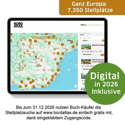 BORDATLAS - Stellplatzführer 2026 -  Deutschland - Europa