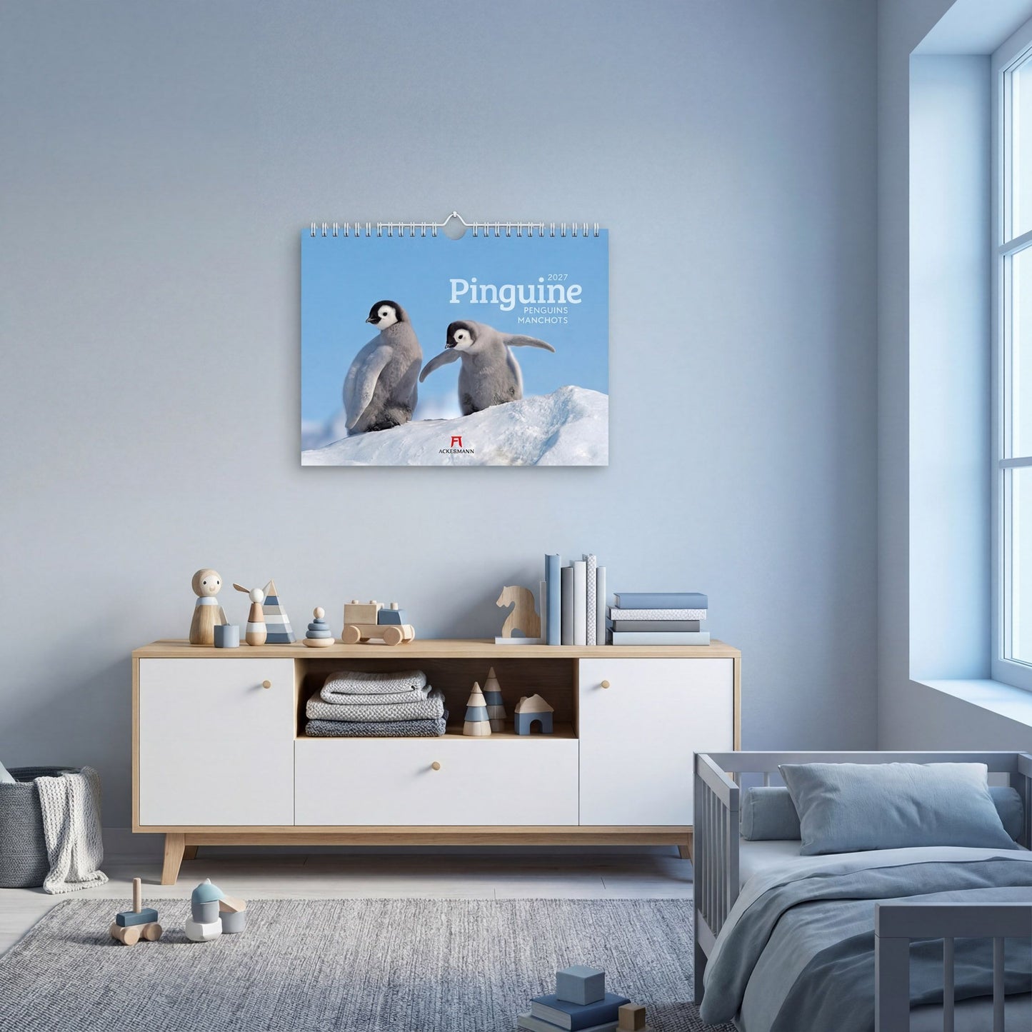 Pinguine Kalender 2027 - 45 x 33 - Ackermann Kunstverlag