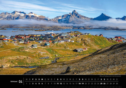 Grönland - 360° Premium-Wandkalender 2026 - 50 x 35 cm - 360Grad Medien