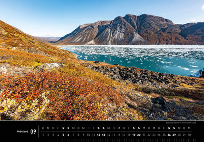Grönland - 360° Premium-Wandkalender 2026 - 50 x 35 cm - 360Grad Medien