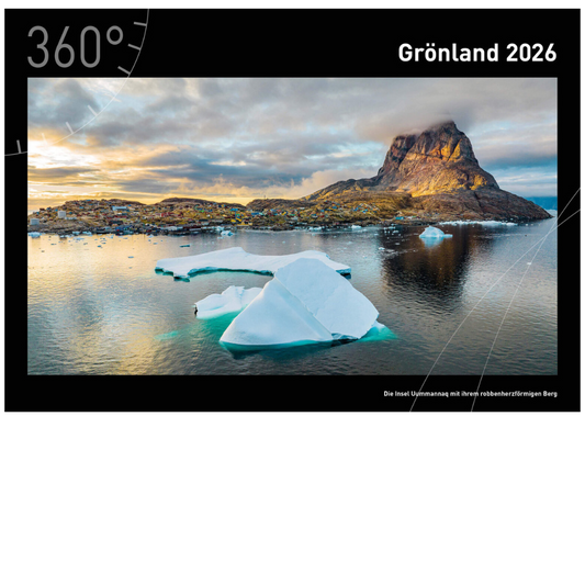 Grönland - 360° Premium-Wandkalender 2026 - 50 x 35 cm - 360Grad Medien