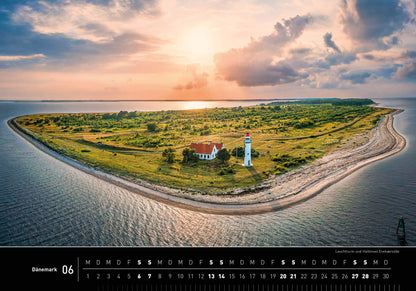 Dänemark - 360° Premium-Wandkalender 2026 - 50 x 35 cm - 360Grad Medien