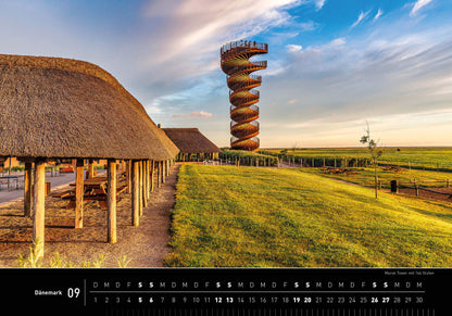 Dänemark - 360° Premium-Wandkalender 2026 - 50 x 35 cm - 360Grad Medien