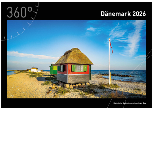 Dänemark - 360° Premium-Wandkalender 2026 - 50 x 35 cm - 360Grad Medien