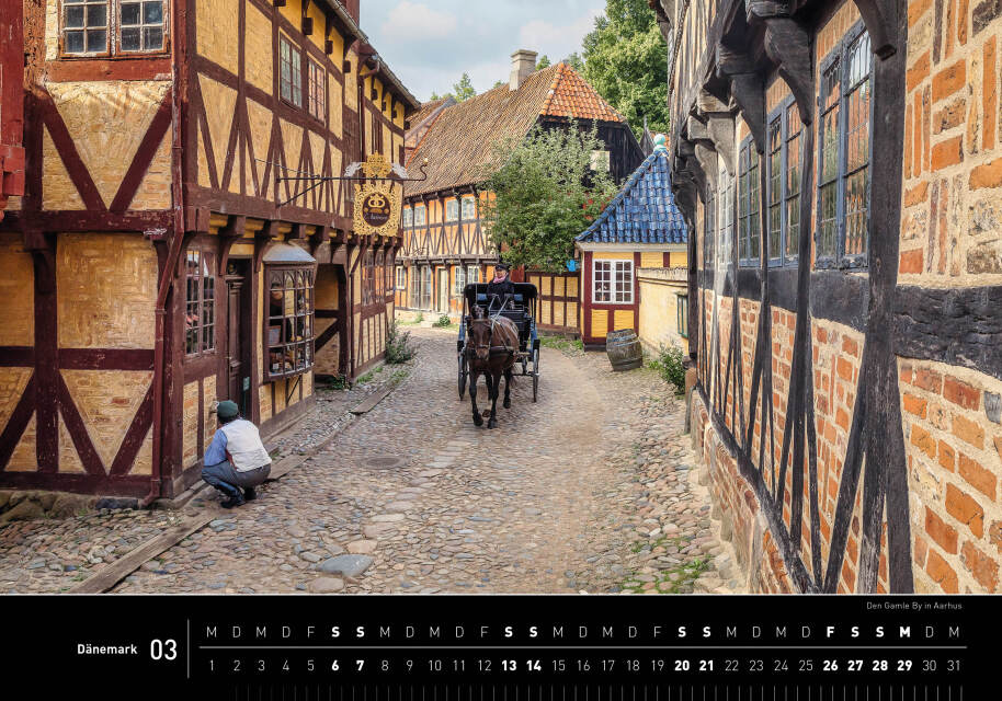 Dänemark - 360° Premium-Wandkalender 2027 - 50 x 35 cm - 360Grad Medien