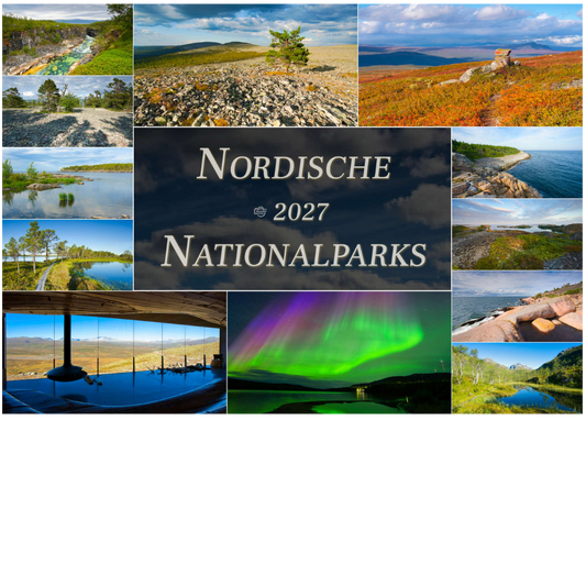 Nordische Nationalparks - Wandkalender 2027 - 59 x 42 cm - Trabandt Medien