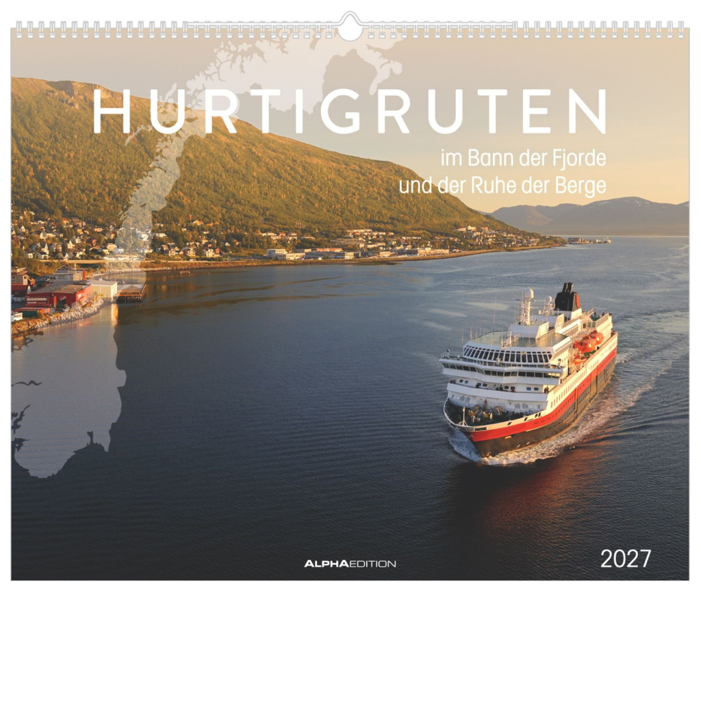 Hurtigruten - Wandkalender 2027 - 52 x 43 cm - Alpha Edition