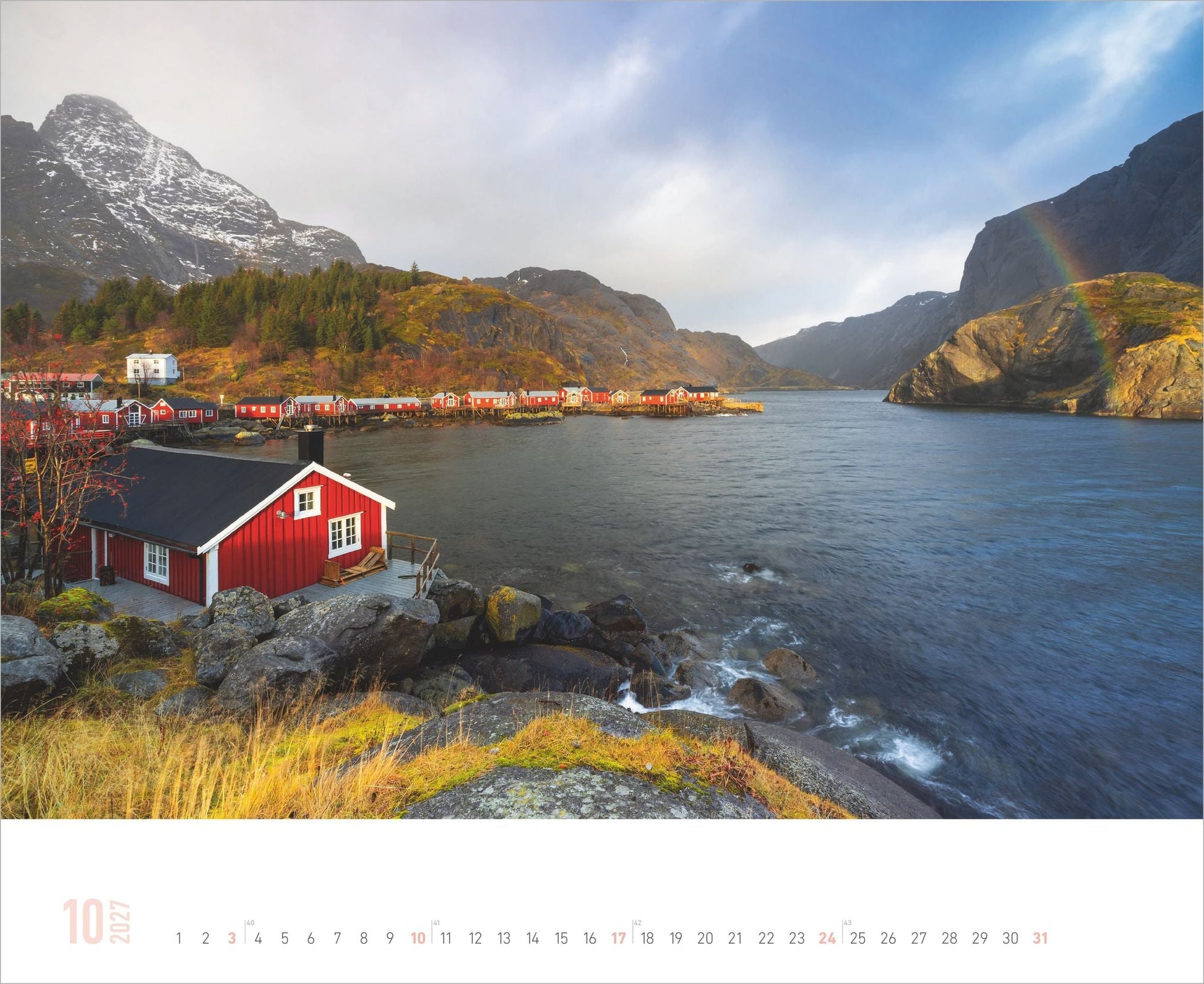 Hurtigruten - Wandkalender 2027 - 52 x 43 cm - Alpha Edition