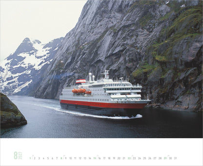 Hurtigruten - Wandkalender 2027 - 52 x 43 cm - Alpha Edition