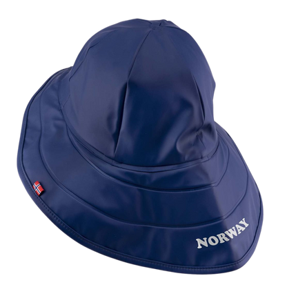 Regen-Hut mit kleiner Norwegen-Fahne und 'Norway'